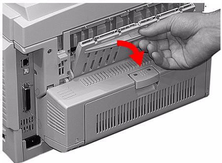 OKI C6050DN - Avertissement! si l'imprimante a été mise sous tension, l'unité de fusion peut être brulante! - 6