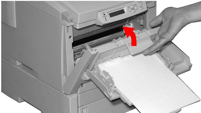 OKI C6050DN - Lorsque la feuille ne peut être retirée facilement depuis le capot avant - 3