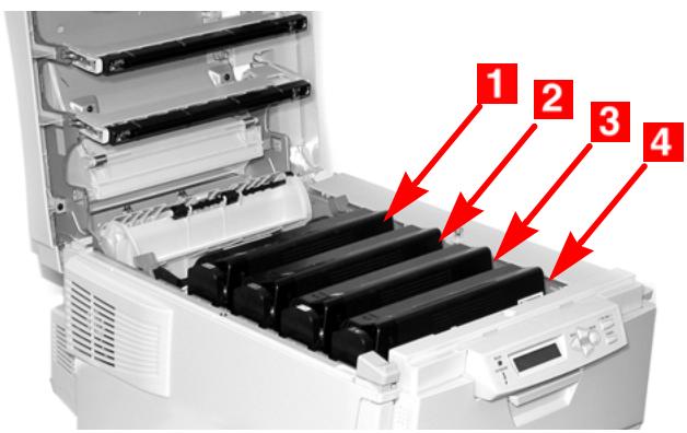 OKI C6100HDN - Avertissement! si l'imprimante a été mise sous tension, l'unité de fusion peut être brûlante! - 2