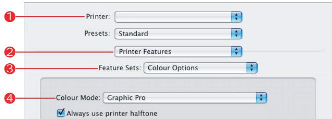OKI C6100HDN - Paramètres du pilote d'imprimante pour création de profil ICC ou absence de colorimétrie - 4
