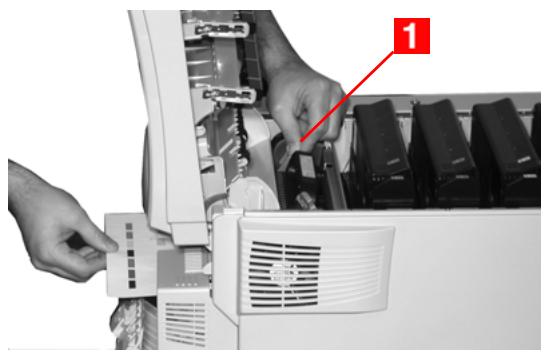 OKI C6100N - AVERTISSEMENT! L'unité de fusion (four) peut être BRULANTE. - 1