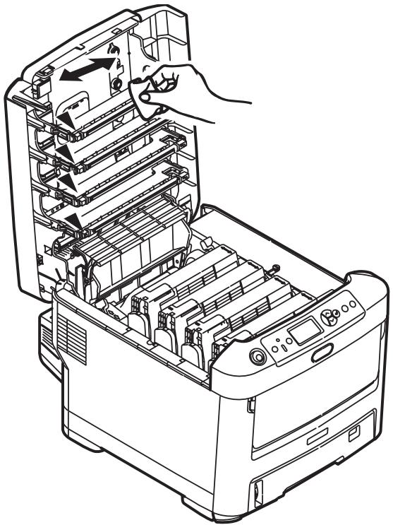 OKI C610DN - Nettoyage de la tête DEL - 2