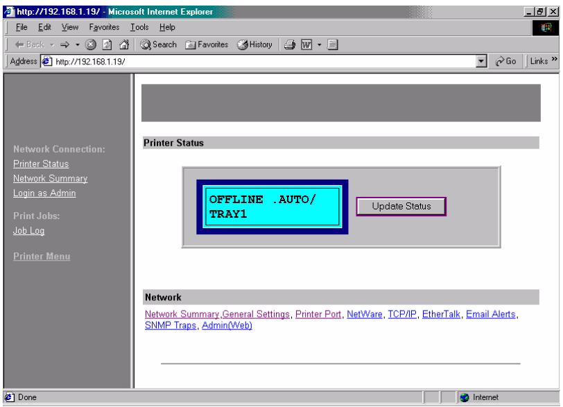 OKI C6150N - Vérification de l'état d'une imprimante - 1