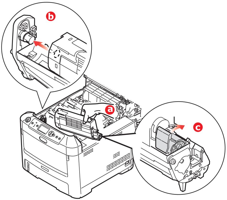 OKI C711DTN - Notez la position des quatre cartouches. - 6