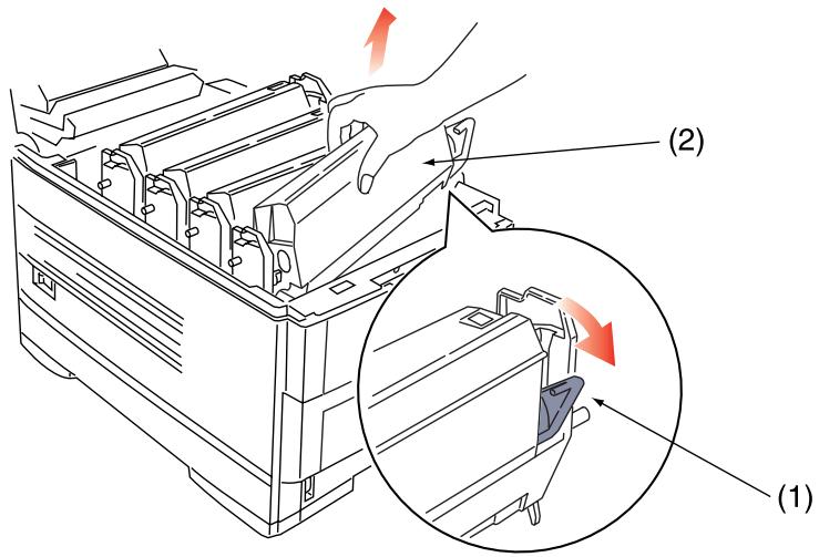 OKI C7350N - Avertissement! - 2