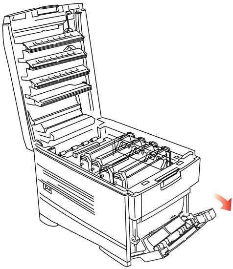OKI C7350N - Vérifiez derrière le capot - 1