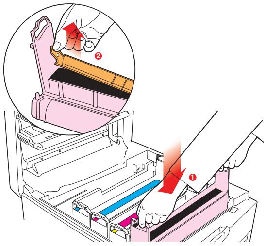 OKI C7350N - Attention! - 3