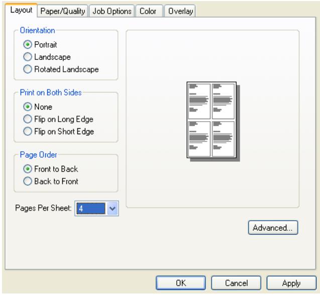 OKI C7350N - Pages multiples sur une seule feuille - 1