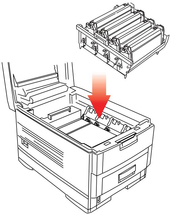 OKI C7350N - Changement de la courroie de transfert - 5