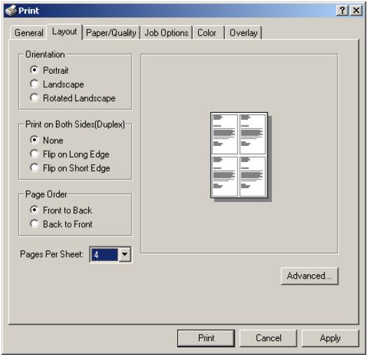 OKI C7350N - Pages multiples sur une seule feuille - 1