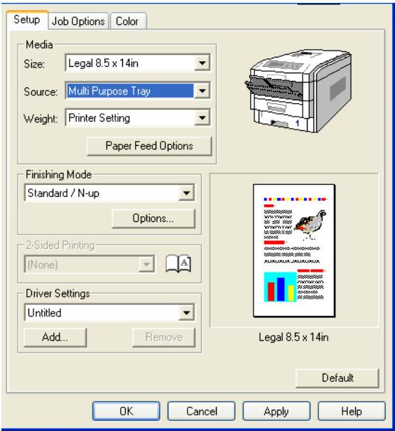 OKI C7350N - Paramètres par défaut - 2