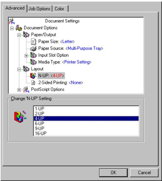 OKI C7350N - Pages multiples sur une seule feuille - 1