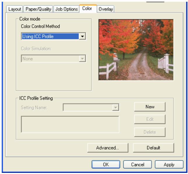 OKI C7350N - Définition des profils ICC - 1