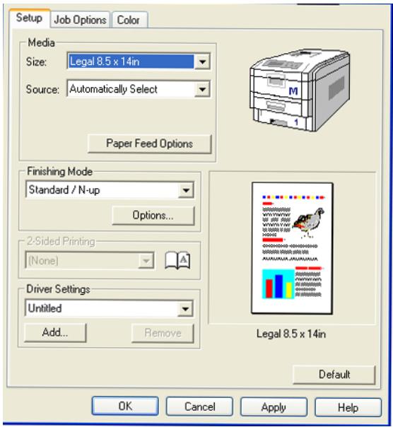 OKI C7350N - Paramètres par défaut - 1