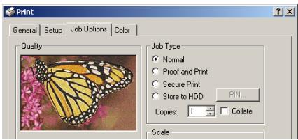 OKI C7350N - PCL ou postscript - 2