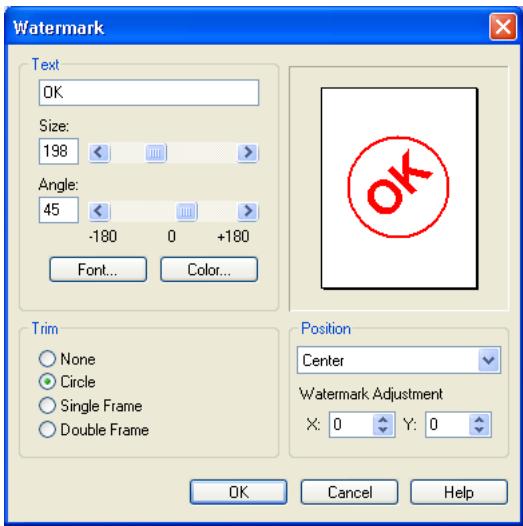 OKI C7350N - Impression de filigranes - 2