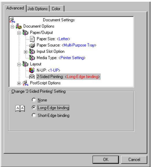 OKI C7350N - Modifier les paramètres lors de l'impression d'un travail - 1