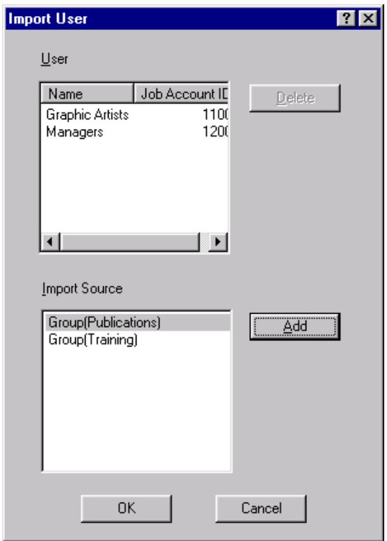 OKI C7350N - Importation des ID comptes depuis une imprimante enregistrée - 3