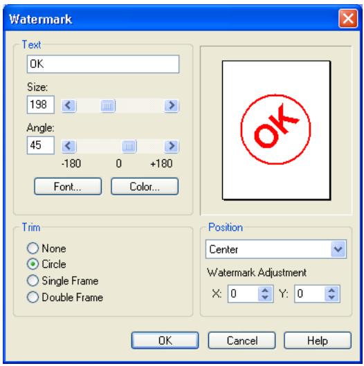 OKI C7350N - Impression de filigranes - 2