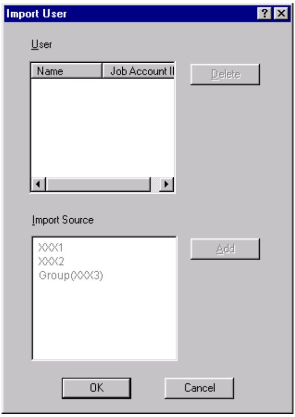 OKI C7350N - Importation des ID comptes depuis une imprimante enregistrée - 2