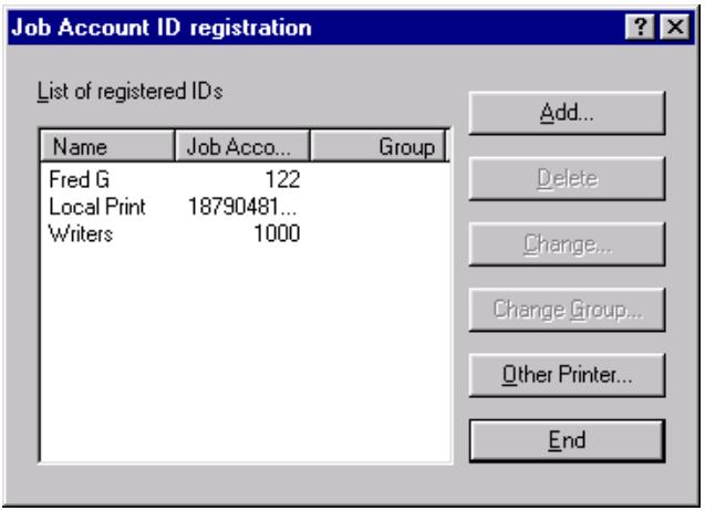 OKI C7350N - Modification des paramètres d'id compte - 1