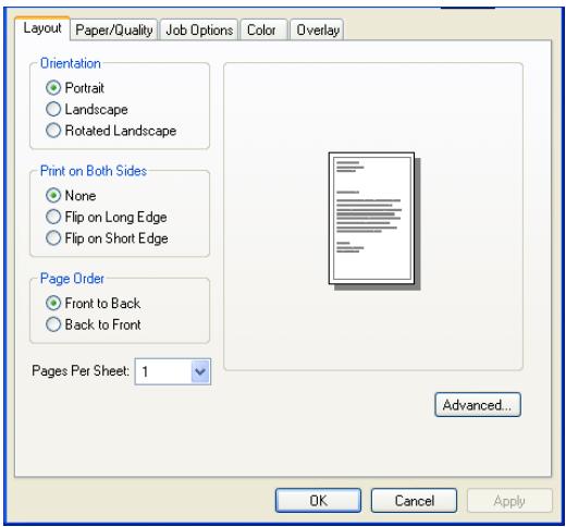 OKI C7350N - Paramètres par défaut - 1