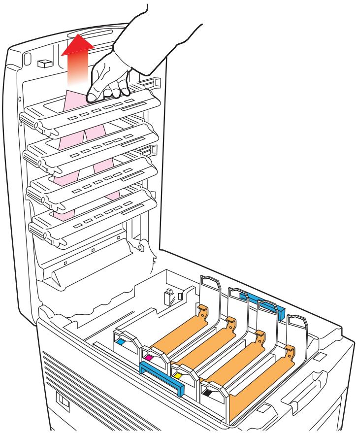 OKI C7350N - Retirer les matériaux d'emballage - 2
