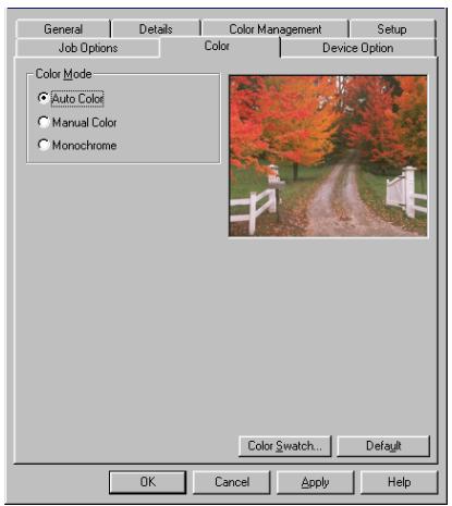 OKI C7350N - Pour régler manuellement les options - 1