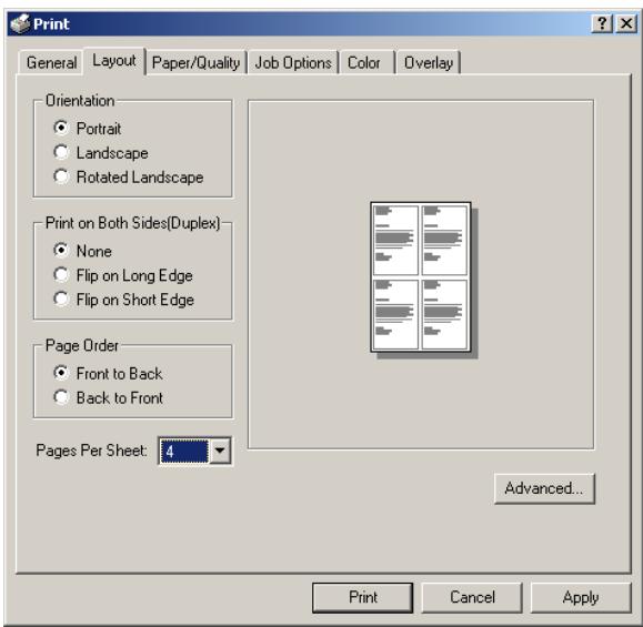 OKI C7350N - Pages multiples sur une seule feuille - 1