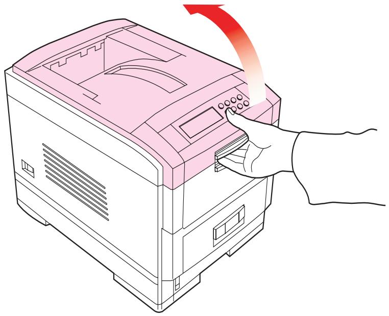 OKI C7350N - Retirer les matériaux d'emballage - 1