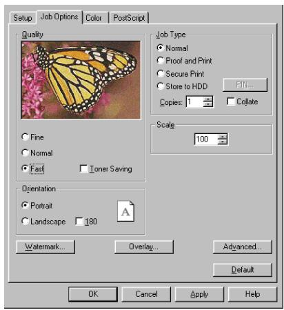 OKI C7350N - Changer pour un travail d'impression - 1