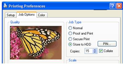 OKI C7350N - PCL ou postscript - 2