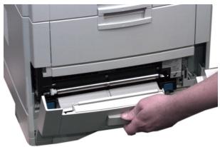 OKI C7400N - Bourrage de l'unité recto verso côté alimentation - 1