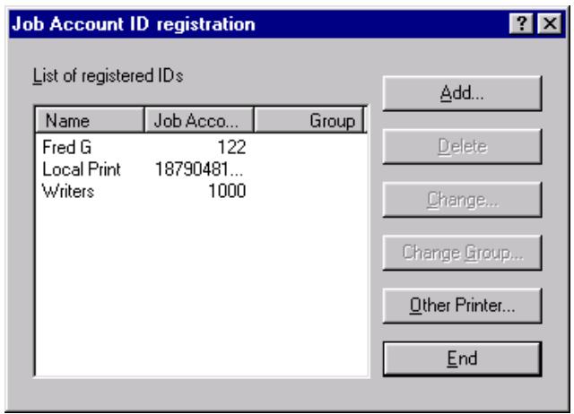 OKI C7550HDN - Suppression des ID comptes - 1