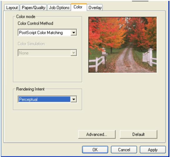 OKI C7550HDN - PostScript Color Control (Contrôle couleur Postscript) - 1