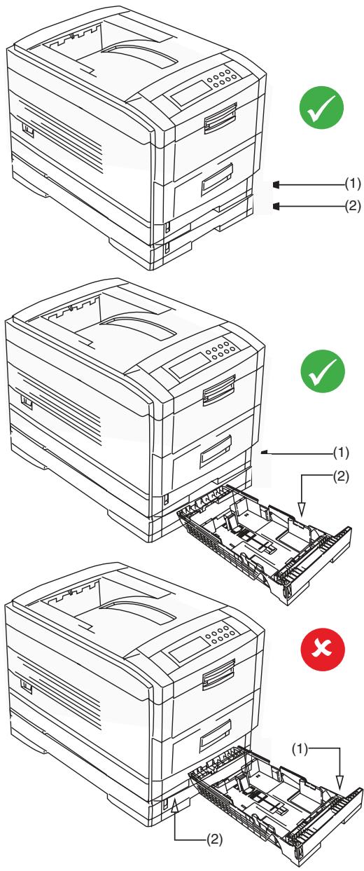 OKI C7550HDN - Sortez le bac à papier. - 4