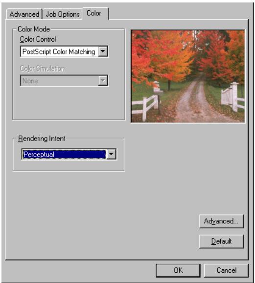 OKI C7550HDN - PostScript Color Control (Contrôle couleur Postscript) - 1