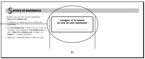 OKI C9400DXNCCS - ConsigneZ le numéro de série - 1