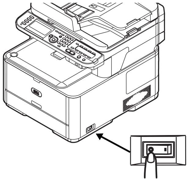 OKI CX2731MFP - Turning the Machine On - 1