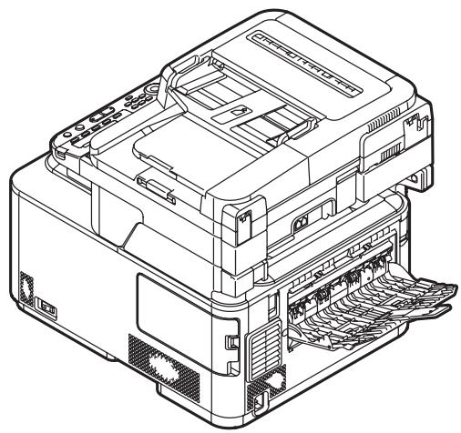 OKI CX2731MFP - Uso da saídaTRSaseira (escaninho de saída de face para cima) - 1