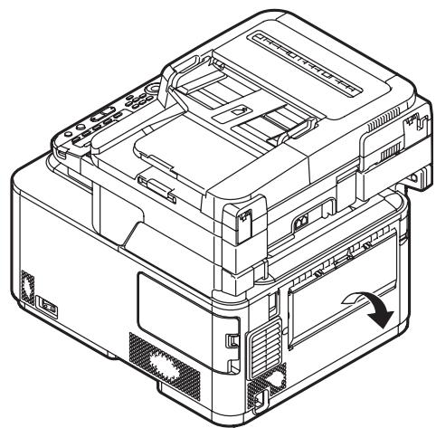 OKI CX2731MFP - Using the Rear Exit (Face Up Stacker) - 2