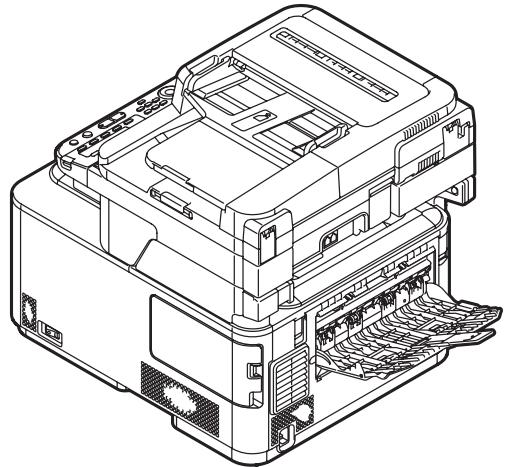 OKI CX2731MFP - Usar la calidad posterior (apiladora cara arriba) - 1