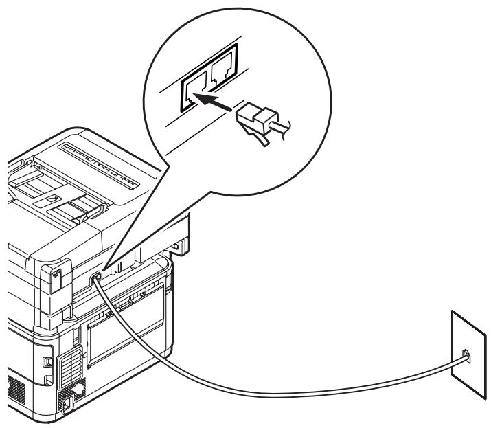 OKI CX2731MFP - Connecting for Fax and Telephone - 1