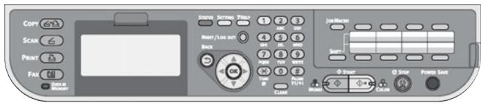 OKI CX2731MFP - O paine de contrôle - 1