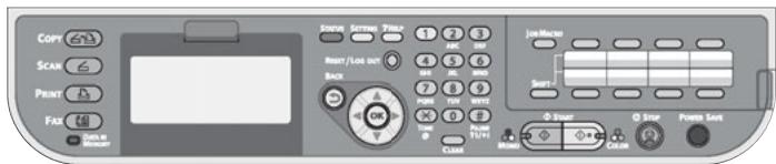 OKI CX2731MFP - El panel de control - 1