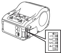 OKI LP441B - Setting DIP switch - 1