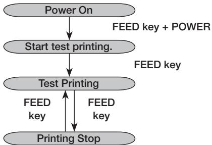 OKI LP441B - Test Print Mode (FEED key + Power On) - 1