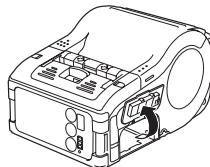 OKI LP441B - Colocação e remoção da bateria - 1