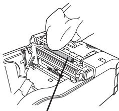OKI LP441B - Cleaning the platen and peel roller - 3