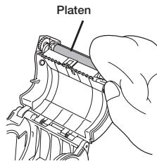 OKI LP441B - Cleaning the platen and peel roller - 2